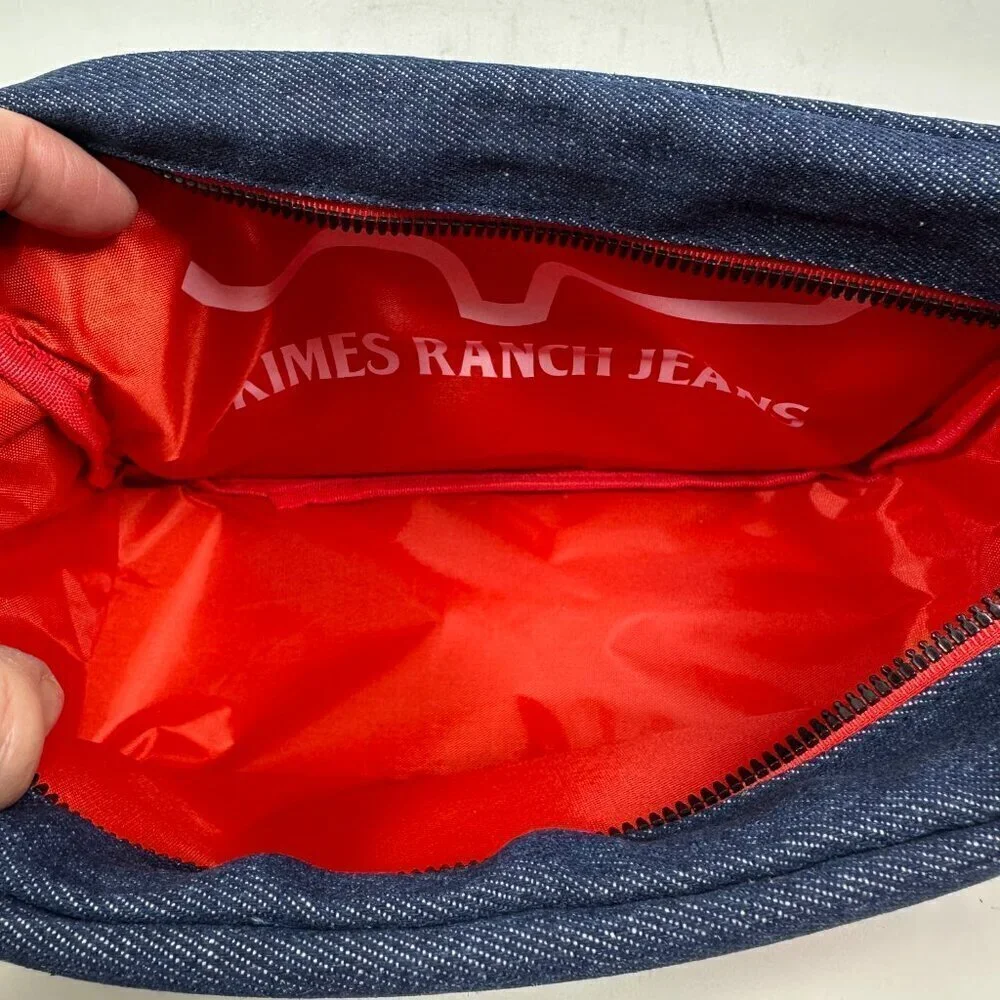 New Kimes Ranch Jeans Shave, Toiletry, Cosmetic Bag Camo, Denim